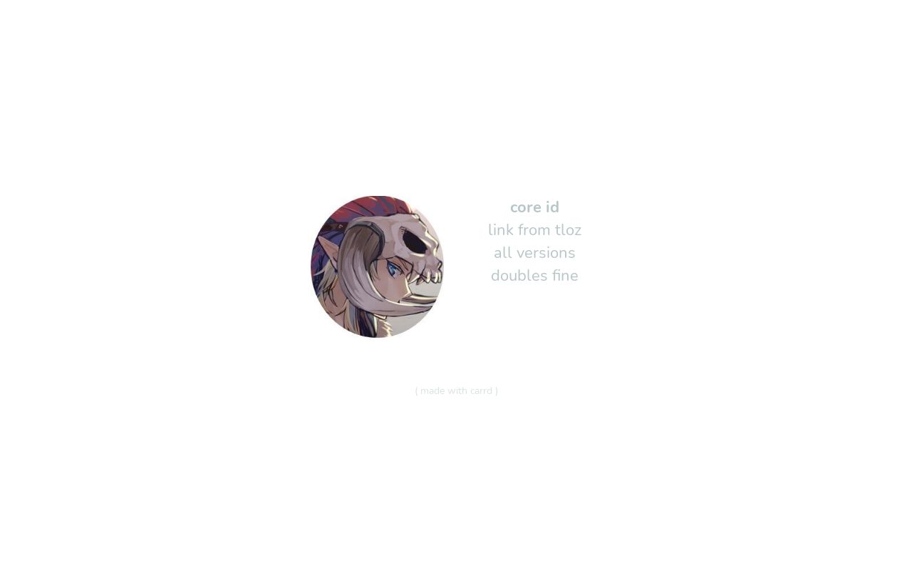 Carrd profile picture for @cub